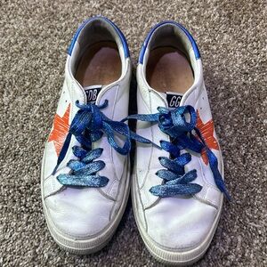 Golden Goose May Red Scribble Star size EU40